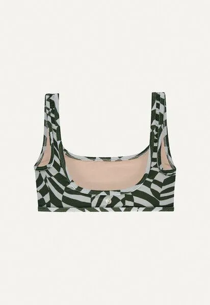 Oy Oy Bikini Oberteil „Vento“ aus Frottee-Stoff, Unreal zebra print, – Produktbild 3 von 4