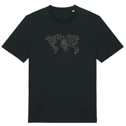 Kultgut Kultgut T-Shirt mit Motiv / Worldmap – Produktbild 1 von 1