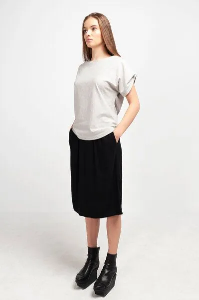 SHIPSHEIP SHIPSHEIP ELLIE - Damen T-Shirt aus Bio-Baumwolle, Grau, – Produktbild 2 von 4
