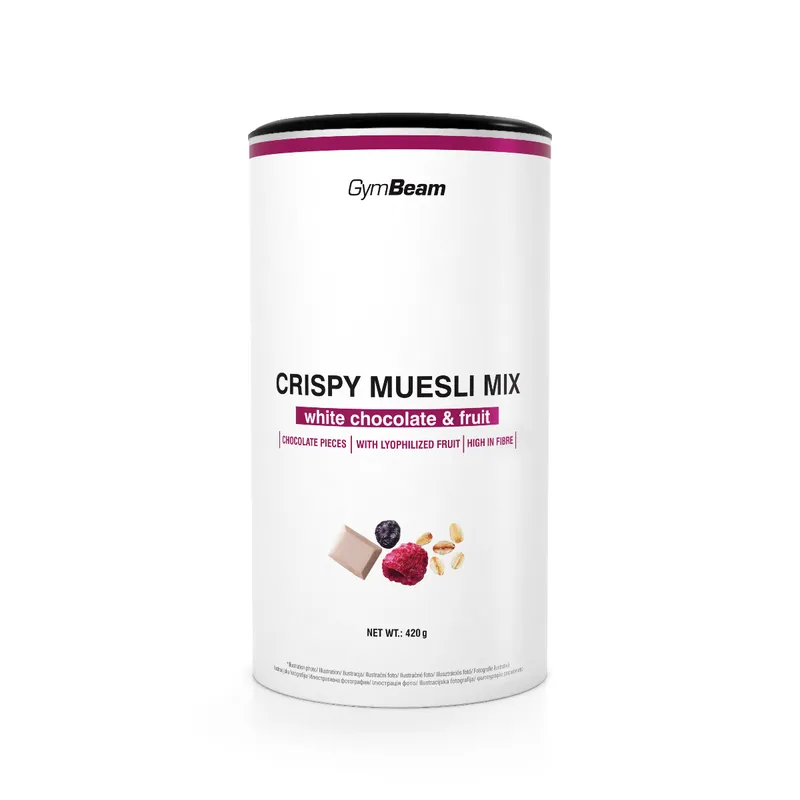 GymBeam Food GymBeam Knuspermüsli Mix 420 g weiße Schokolade Früchte – Produktbild 1 von 1