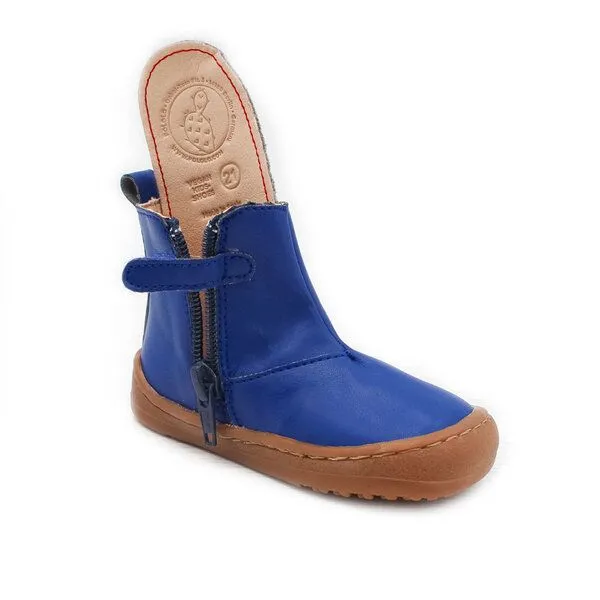 Pololo Pololo Barfuß-Chelseaboot aus Kaktus-Lederimitat (vegan), unisex, Blau, – Produktbild 4 von 4
