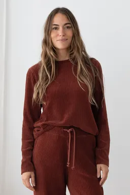 TWOTHIRDS TWOTHIRDS Damen vegan Top Eparses Weinrot – Produktbild 1 von 1