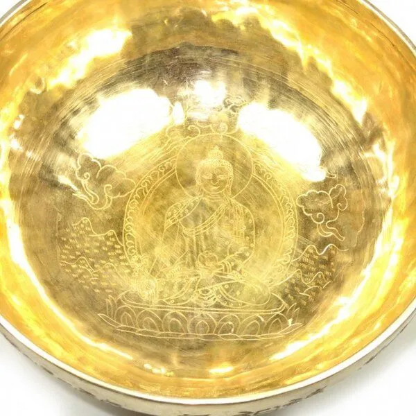 Just Be Just Be Buddha Mantra Klangschale handgehämmert ca. 25cm – Produktbild 3 von 4