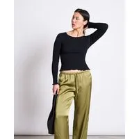 JAN N JUNE JAN N JUNE Minirib Longsleeve AVERSA, Ivory, – Produktbild 1 von 1