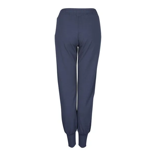 Jaya Jaya MANDY - Damen - perfekt sitzende Jogger-Pants für Yoga und Freizeit in softem French Terry aus elastischer Biobaumwolle, Nightblue/blau, – Produktbild 3 von 3