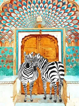 Photocircle Photocircle Poster / Leinwandbild - Take Your Stripes Wherever You Go Painting – Produktbild 1 von 1