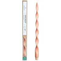 Originalhome Originalhome Gedrehte Kerze für bewusste Geschenke - paraffinfrei & vegan, Rosa (peach), – Produktbild 1 von 1