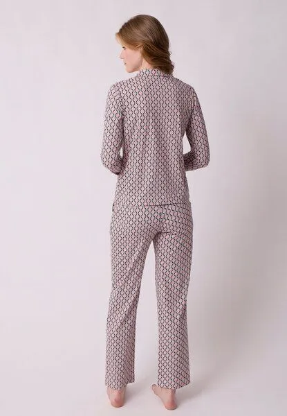 LANA Organic LANA Organic Pyjamajacke, Modell Juna, Sirius dusty rose, – Produktbild 4 von 4