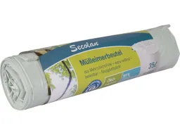 Secolan Secolan Mülleimerbeutel 35 Liter, 20 Stück, 25 µ, weiß – Produktbild 1 von 1
