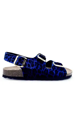 thies thies Damen vegan Sandalen Rec Backstrap Leo Blau – Produktbild 1 von 1
