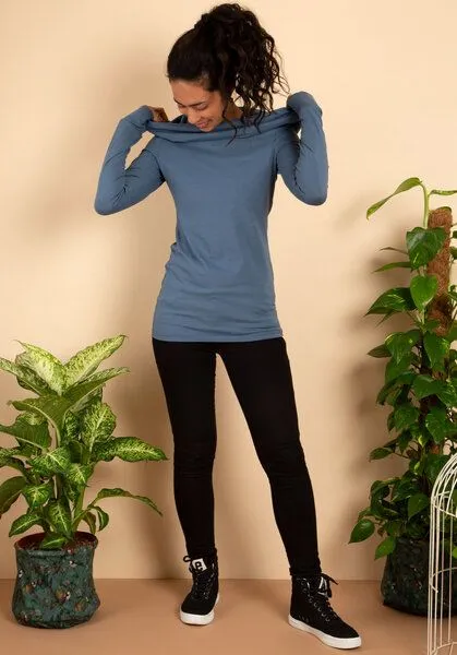Die rote Zora Die rote Zora Frauen Hoodie, Stone blue, – Produktbild 1 von 3