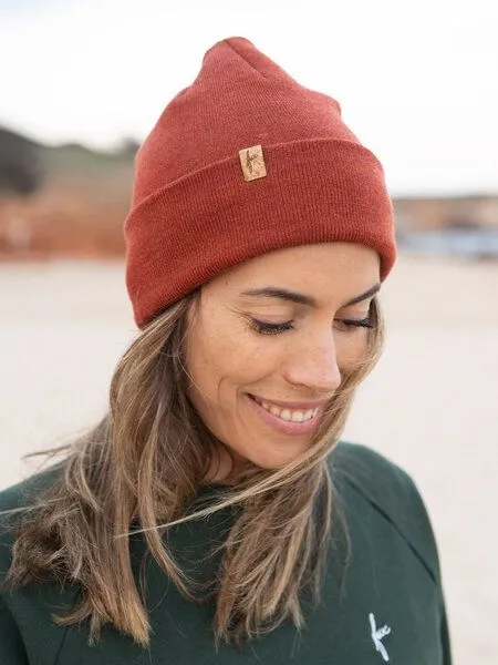 FUXBAU FUXBAU Merino Kork Beanie, Natural, – Produktbild 1 von 4