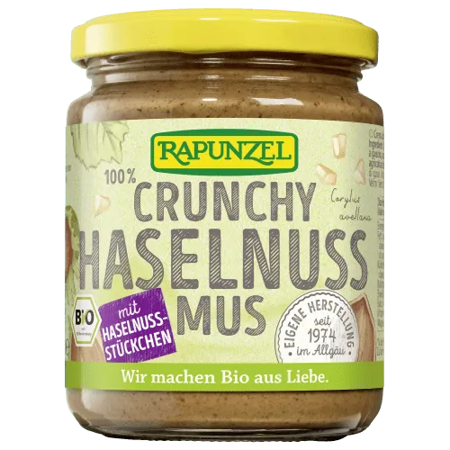 RAPUNZEL Haselnussmus Crunchy (250g) – Produktbild 1 von 2