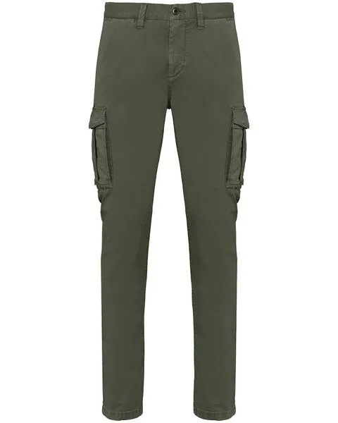 YTWOO YTWOO Herren Cargohose aus Bio-Baumwolle und Elasthan, Khaki, – Produktbild 1 von 3