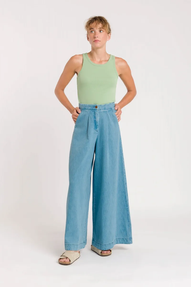Kings Of Indigo Kings of Indigo Damen vegan Hose Elsa Quennell Hellblau, Blau, – Produktbild 1 von 2