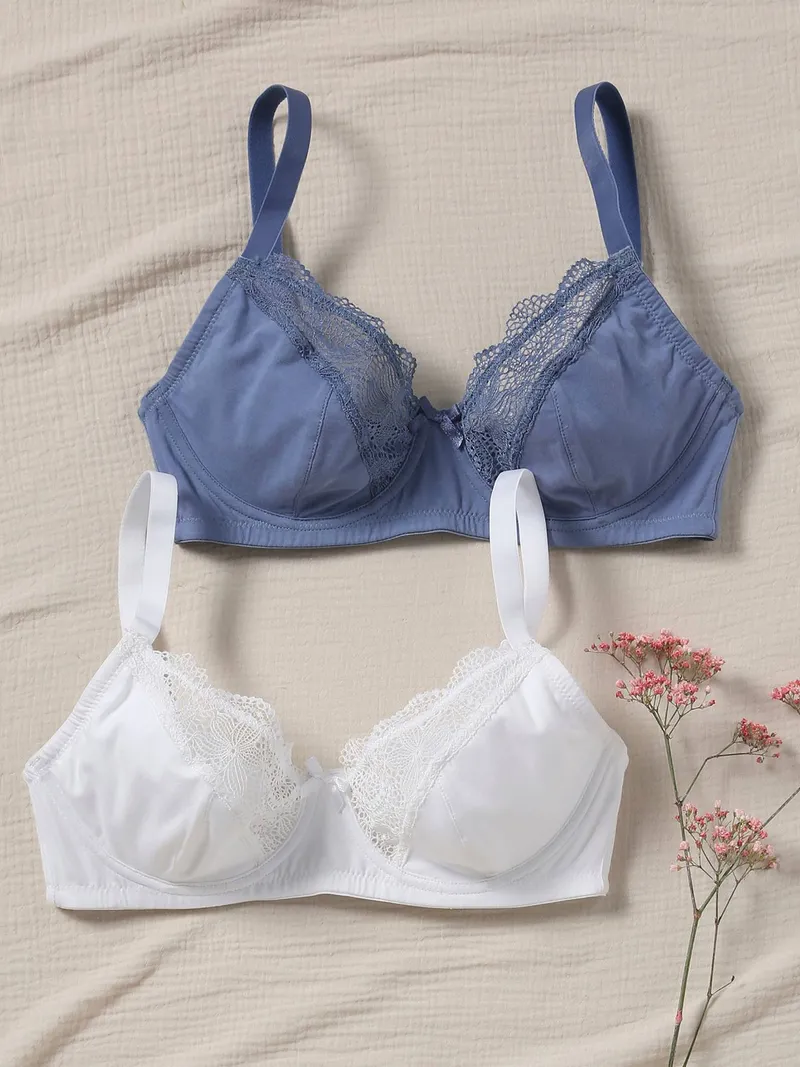Vertbaudet 2er-Pack Umstands-BHs, Weiß, – Produktbild 1 von 1