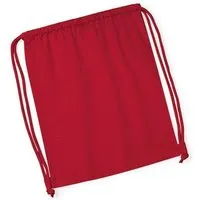 Westford Mill Westford Mill Organic Premium Cotton Gymsac, Classic red, – Produktbild 1 von 1