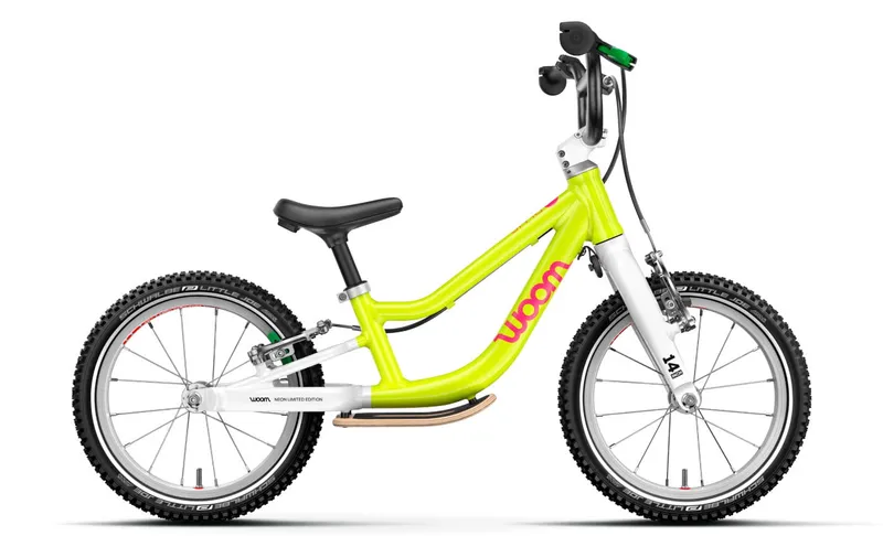 Woom Woom GO 1+ (Gen. H) - 14 Zoll Laufrad - Neon Lime, Grün, – Produktbild 1 von 1