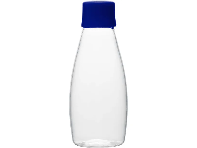 retap retap Trinkflasche "GO" 0,5 l aus Glas mit Schraubverschluss, Dark blue, – Produktbild 1 von 1