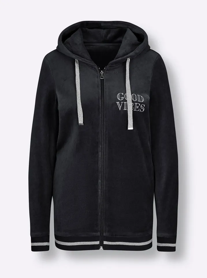 Witt Witt Trainingsjacke Jacke Langarm, Schwarz, – Produktbild 3 von 5