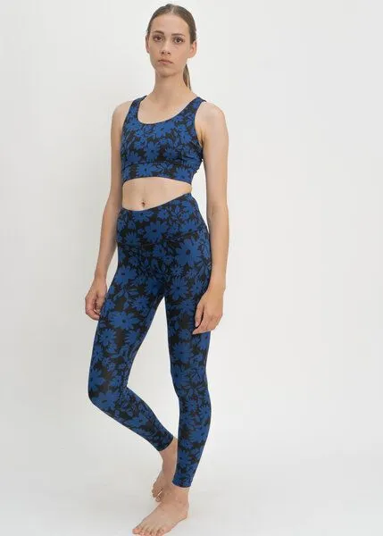 boochen boochen Sport BH Ubud - Top mit Blumenprint, Dark moonflower (schwarz), – Produktbild 2 von 4