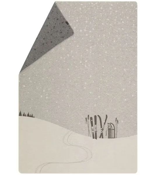 david fussenegger David Fussenegger Silvretta Flanelldecke “Ski & Rodel” 200 x 140 cm – Produktbild 1 von 4