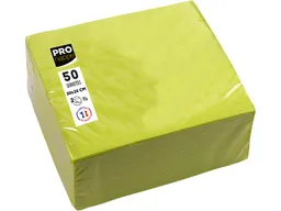ProNappe 50 ProNappe Cocktail-Servietten 20 x 20 cm, kiwigrün – Produktbild 1 von 1
