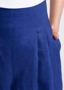 De IONESCU De IONESCU Damen vegan Hose Mit Hoher Taille Deva Royal Blue – Produktbild 1 von 1