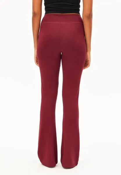 ARMEDANGELS ARMEDANGELS REHMAA Damen Leggings aus Bio-Baumwoll Mix, Velvet red, – Produktbild 3 von 5