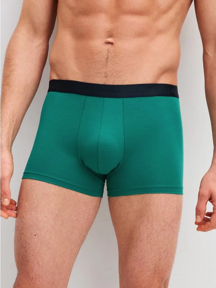 CALIDA CALIDA Boxer Cotton Special Herren (1-St) weich, elastisch und mit Komfortbund, Grün, – Produktbild 3 von 5