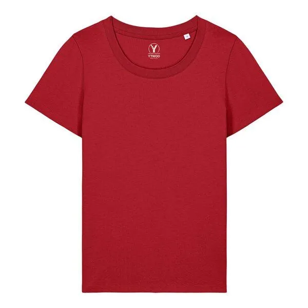 YTWOO YTWOO Mid-Light Damen T-Shirt Slim Fit, Rot, – Produktbild 1 von 4