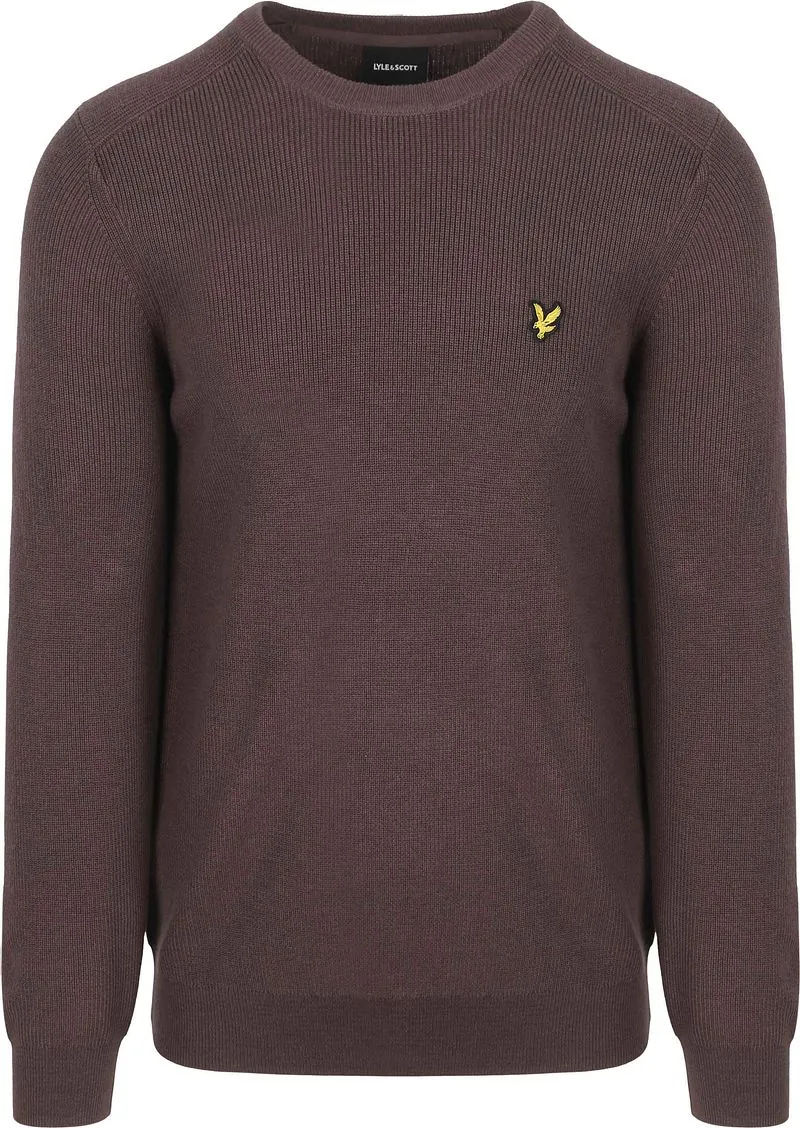 Lyle and Scott Lyle & Scott Rib Pullover Braun - Größe XXL, Braun, – Produktbild 2 von 4