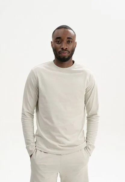 MELA MELA Langarmshirt Style TEJAS aus 100% Bio-Baumwolle, Birke, – Produktbild 1 von 4