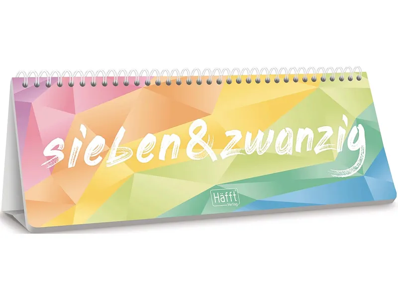 Häfft Häfft Tischkalender 2027 mit Aufsteller, Rainbow, – Produktbild 2 von 6