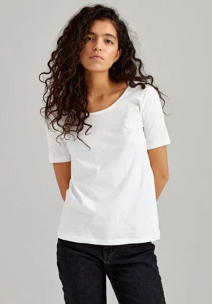 THOKKTHOKK ThokkThokk Damen T-Shirt Bio Fair, Weiss, – Produktbild 2 von 7