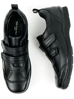 Will's Vegan Shop Will's Vegan Shop Kids Velcro Strap Shoes Schwarz Unisex – Produktbild 1 von 1