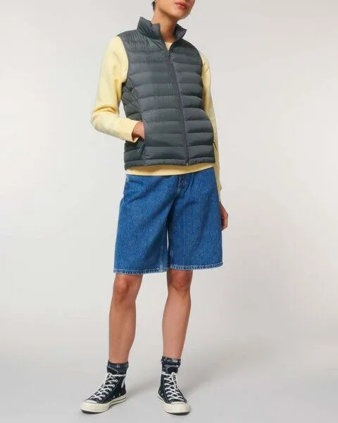 YTWOO YTWOO Leichte sportliche Weste für Damen | komplett recycelt | Steppweste, Grau, – Produktbild 1 von 3