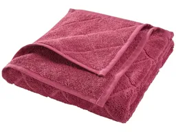 HANS NATUR Handtuch Bio-Baumwolle Frottee Raute fliederbeere Maße 50 x 100 cm – Produktbild 1 von 1