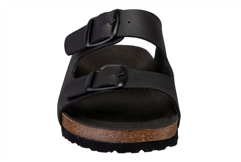Lico Lico Pantolette Bioline Man Vegan Pantolette, Schwarz, – Produktbild 3 von 5