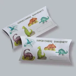 Fines Papeterie Fines Papeterie 5 Schachteln DINO Kindergeburtstag Kissenverpackungen für Gastgeschenke – Produktbild 1 von 1