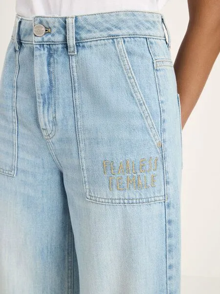 LANIUS LANIUS Wide Jeans "TIDE" (GOTS) aus Bio-Baumwolle, Blue, – Produktbild 3 von 4