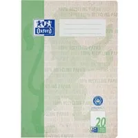 OXFORD OXFORD Recycling-Schulheft DIN A4, 16 Blatt, Lineatur 20 (blanko), 90 g/m² – Produktbild 1 von 1