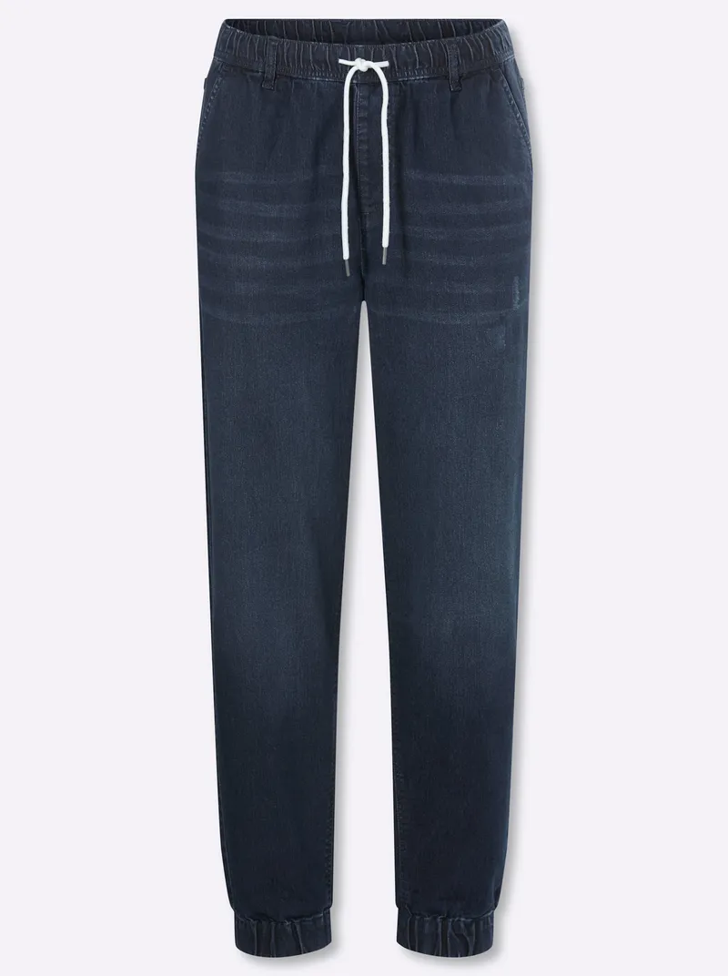 marco donati Schlupfjeans, Dark blue denim, – Produktbild 1 von 2