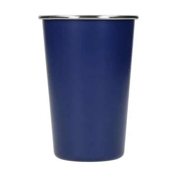 elasto elasto Edelstahl Becher 500 ml 'Metallo', Blau, – Produktbild 2 von 5