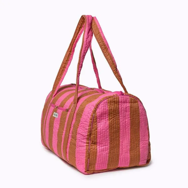 KIKOONI KIKOONI handgefertigte große Baumwolltasche "K. Shopper", Bold stripes earth, – Produktbild 3 von 4