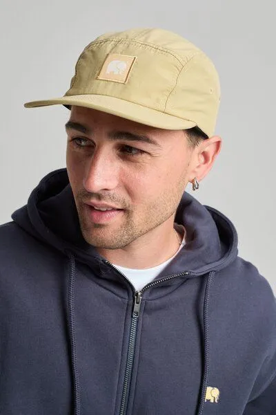 Trendsplant Trendsplant Water Repellent Nylon Five Panel Cap Sand, Beige, – Produktbild 4 von 4