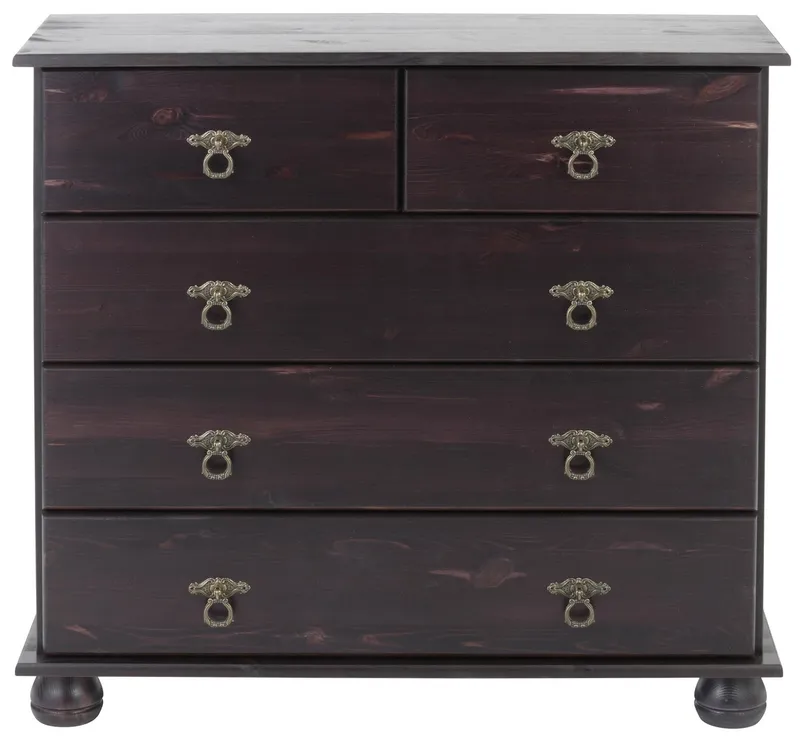OTTO home Kommode Finca, aus massivem Kiefernholz, mit Schubladen für Stauraummöglichkeiten, Beige|braun, – Produktbild 4 von 5