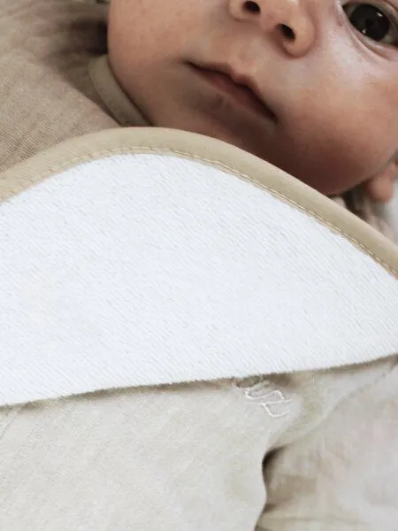 bistyle bistyle Lätzchen Baby Musselin (3 St) Doppelseitig Handtuchfunktion Unisex, Ziegelrot, beige, senfgelb(beige), – Produktbild 2 von 3