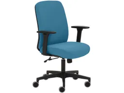 Bürodrehstuhl "2219" mit Armlehnen, hellblau – Produktbild 1 von 1