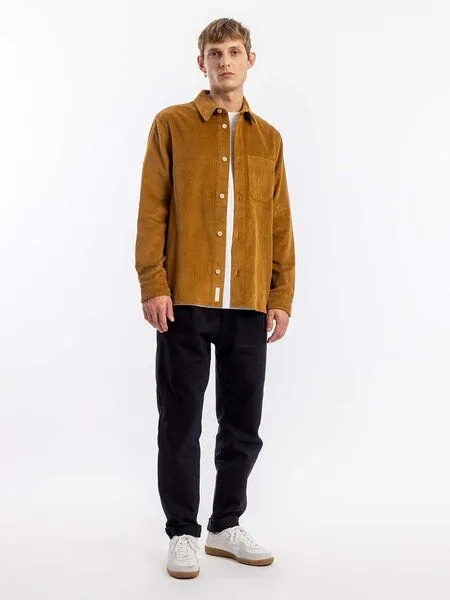 Rotholz Rotholz Kord Hemd - Casual Shirt - aus biologisch angebauter Baumwolle, Toffee (braun), – Produktbild 2 von 4